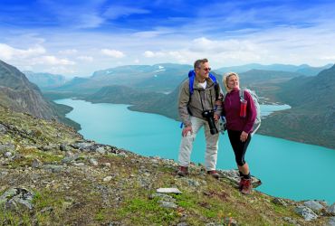 Besseggeno ketera Jotunheimen parke