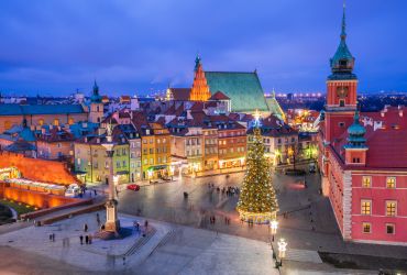 Kalėdinis Varšuvos senamiestis