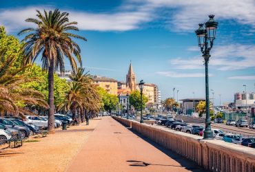 Bastia miestas Korsikos saloje
