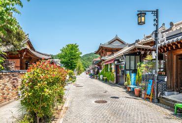 Jeonju hanok kaimas